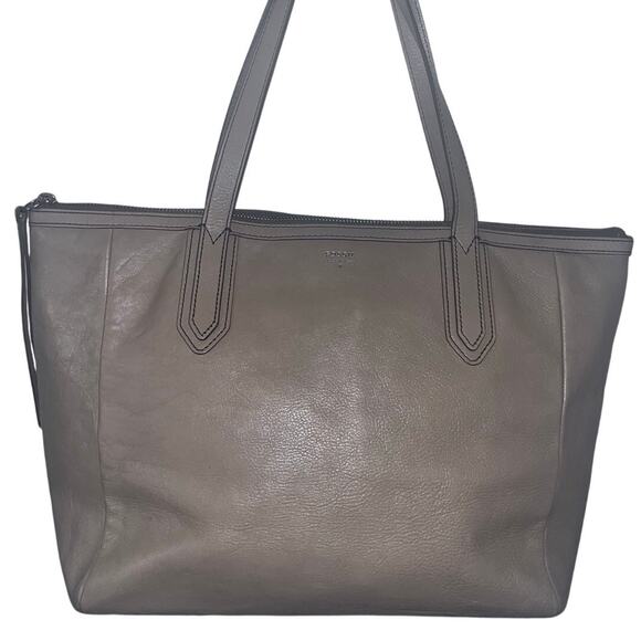 Beige Fossil Tote Bag - Picture 1 of 8